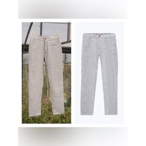 Alex Crane Mens Cham European Linen Pants Size 31 Nautical Luxe Euro Summer